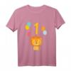 Kinder 1. Geburtstag Löwe T-Shirt – Niedliches Geburtstagsoutfit für kleine Geburtstagskinder, perfekt für Dschungel Motto und Tierliebhaber