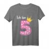 Kinder 5. Geburtstag Mädchen Outfit - Ich Bin Schon 5 T-Shirt für einen besonderen Geburtstag 2016 geboren