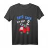 Kinder Ich bin 2 Jahre alt Feuerwehr T-Shirt zum 2. Geburtstag für Jungen – Süßes Feuerwehr-Motiv für den besonderen Tag