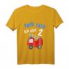 Kinder Ich bin 2 Jahre alt Feuerwehr T-Shirt zum 2. Geburtstag für Jungen – Süßes Feuerwehr-Motiv für den besonderen Tag