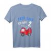 Kinder Ich bin 2 Jahre alt Feuerwehr T-Shirt zum 2. Geburtstag für Jungen – Süßes Feuerwehr-Motiv für den besonderen Tag