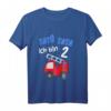 Kinder Ich bin 2 Jahre alt Feuerwehr T-Shirt zum 2. Geburtstag für Jungen – Süßes Feuerwehr-Motiv für den besonderen Tag