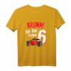 Kinder Rennauto T-Shirt für 6-Jährige - Geburtstagsshirt für Jungen und Mädchen, tolles Rennfahrer Geschenk für kleine Autoliebhaber