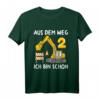 Kinder 2. Geburtstag T-Shirt für Jungen mit Bagger - Lustiges Baustellenfahrzeug Design, Perfekt als Geschenk & Party Outfit zum 2. Geburtstag