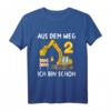 Kinder 2. Geburtstag T-Shirt für Jungen mit Bagger - Lustiges Baustellenfahrzeug Design, Perfekt als Geschenk & Party Outfit zum 2. Geburtstag