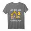 Kinder 2. Geburtstag T-Shirt für Jungen mit Bagger - Lustiges Baustellenfahrzeug Design, Perfekt als Geschenk & Party Outfit zum 2. Geburtstag