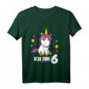 Kinder T-Shirt für 6 Jahre Mädchen mit Einhorn-Design - Süßes Geburtstagsgeschenk für Mädchen & Einhornfans