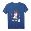 Kinder T-Shirt für 6 Jahre Mädchen mit Einhorn-Design - Süßes Geburtstagsgeschenk für Mädchen & Einhornfans