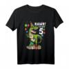 Kinder Geburtstagsshirt 5 Jahre Junge Dinosaurier Dino - Originelles T-Shirt für Dinosaurierliebhaber zum Geburtstag