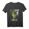 Kinder Geburtstagsshirt 5 Jahre Junge Dinosaurier Dino - Originelles T-Shirt für Dinosaurierliebhaber zum Geburtstag