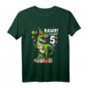 Kinder Geburtstagsshirt 5 Jahre Junge Dinosaurier Dino - Originelles T-Shirt für Dinosaurierliebhaber zum Geburtstag