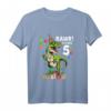 Kinder Geburtstagsshirt 5 Jahre Junge Dinosaurier Dino - Originelles T-Shirt für Dinosaurierliebhaber zum Geburtstag