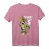 Kinder Geburtstagsshirt 5 Jahre Junge Dinosaurier Dino - Originelles T-Shirt für Dinosaurierliebhaber zum Geburtstag