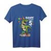 Kinder Geburtstagsshirt 5 Jahre Junge Dinosaurier Dino - Originelles T-Shirt für Dinosaurierliebhaber zum Geburtstag