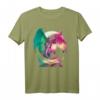 Feuerdrache mit Fantasy-Hintergrund T-Shirt für Kinder, Jugendliche & Erwachsene – Perfekt als Geschenk für Fantasy-, Buch- und Kreaturenliebhaber