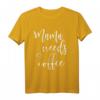 Mama Needs Kaffee T-Shirt für Frauen – Lustiges Muttertagsgeschenk, Weihnachten, Geburtstag & Familiengeschenk