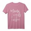 Mama Needs Kaffee T-Shirt für Frauen – Lustiges Muttertagsgeschenk, Weihnachten, Geburtstag & Familiengeschenk