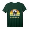 Herren Papitän Vater Kapitän T-Shirt – Lustiges Vintage Vatertagsgeschenk für Ehemann, Papa, Opa & Vater mit Spruch