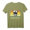 Herren Papitän Vater Kapitän T-Shirt – Lustiges Vintage Vatertagsgeschenk für Ehemann, Papa, Opa & Vater mit Spruch