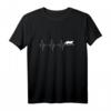 Katze Herzschlag DNA Katzen Mama T-Shirt – Lustiges Geschenk für Katzenliebhaberinnen und -liebhaber
