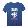 Hunde Hundemama Katzenmama Mama Katzen T-Shirt - Lustiges Tiermama Design für Hundeliebhaber und Katzenbesitzer
