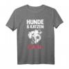 Hunde Hundemama Katzenmama Mama Katzen T-Shirt - Lustiges Tiermama Design für Hundeliebhaber und Katzenbesitzer