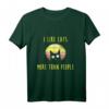 I Like Cats More Than People - Katzen Mama Geschenk T-Shirt für Tierliebhaber, Freunde & Katzenfans