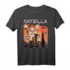 Vintage Catzilla Lustiges Katzen T-Shirt - Retro Design für Katzenliebhaber, Mütter & Väter, perfektes Geschenk für Tierfreunde