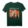 Vintage Catzilla Lustiges Katzen T-Shirt - Retro Design für Katzenliebhaber, Mütter & Väter, perfektes Geschenk für Tierfreunde