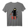 Lustiges Katzen T-Shirt - Was? Katzen Outfit mit Humor für Katzenliebhaber, Katzenmamas und Halloween Kostümideen