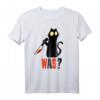 Lustiges Katzen T-Shirt - Was? Katzen Outfit mit Humor für Katzenliebhaber, Katzenmamas und Halloween Kostümideen