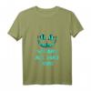 Damen Lustiges Katzen T-Shirt mit V-Ausschnitt - We are all mad here Grinsekatze für Halloween, Weihnachten & Geburtstage