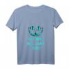 Damen Lustiges Katzen T-Shirt mit V-Ausschnitt - We are all mad here Grinsekatze für Halloween, Weihnachten & Geburtstage