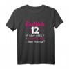 Endlich 12 Jahre Mädchen T-Shirt – Lustiges Geburtstagsgeschenk mit Herz und Sternen für Tochter, Nichte oder Enkelin