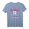 Endlich 12 Jahre Mädchen T-Shirt – Lustiges Geburtstagsgeschenk mit Herz und Sternen für Tochter, Nichte oder Enkelin