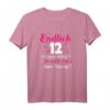Endlich 12 Jahre Mädchen T-Shirt – Lustiges Geburtstagsgeschenk mit Herz und Sternen für Tochter, Nichte oder Enkelin