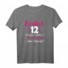 Endlich 12 Jahre Mädchen T-Shirt – Lustiges Geburtstagsgeschenk mit Herz und Sternen für Tochter, Nichte oder Enkelin