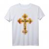 Griechisch Orthodoxes Jesus Christus Kreuz Ikonen T-Shirt - Religiöse Kleidung für Christen, byzantinische Kunst, Ikonen-Design