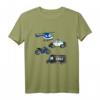 Kinder Polizei T-Shirt für Jungen mit Polizeiauto, Motorrad & Hubschrauber – Perfektes Geschenk für kleine Polizisten zu Geburtstag & Weihnachten