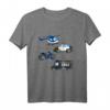 Kinder Polizei T-Shirt für Jungen mit Polizeiauto, Motorrad & Hubschrauber – Perfektes Geschenk für kleine Polizisten zu Geburtstag & Weihnachten