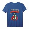 Kinder T-Shirt mit Superheldenumhang für den 3. Geburtstag – Lustiges und cooles Geschenk für Jungen zum 3. Geburtstag