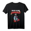 Kinder Superheld T-Shirt - Lustiges Geschenk zum 6. Geburtstag für Jungen, Sohn & Enkel, mit Superheldenumhang