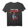 Kinder Superheld T-Shirt - Lustiges Geschenk zum 6. Geburtstag für Jungen, Sohn & Enkel, mit Superheldenumhang