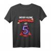 Kinder Superheld T-Shirt zum 5. Geburtstag - Lustiges Geschenk für kleine Helden mit Superheldenumhang