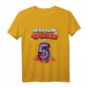 Kinder Superheld T-Shirt zum 5. Geburtstag - Lustiges Geschenk für kleine Helden mit Superheldenumhang