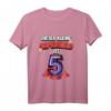Kinder Superheld T-Shirt zum 5. Geburtstag - Lustiges Geschenk für kleine Helden mit Superheldenumhang