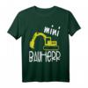 Mini Bauherr I Bagger I Lustiges Kinder Baustellen T-Shirt – Perfektes Geschenk für kleine Bauherren & Richtfest-Outfit