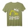 Mini Bauherr I Bagger I Lustiges Kinder Baustellen T-Shirt – Perfektes Geschenk für kleine Bauherren & Richtfest-Outfit