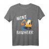 Kinder Mini Bauherr T-Shirt mit Bagger – Lustiges Geschenk für kleine Bauherren zu Geburtstag, Weihnachten & Richtfest