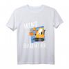 Kinder Mini Bauherr T-Shirt mit Bagger – Lustiges Geschenk für kleine Bauherren zu Geburtstag, Weihnachten & Richtfest
